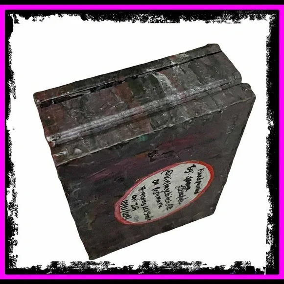 New Artisan Hand Painted By Me Gothic Poured Vintage Cigar Box By Arturo Fuente
